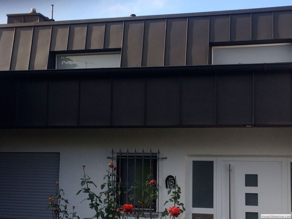 Fassadenverkleidung: Antrazink